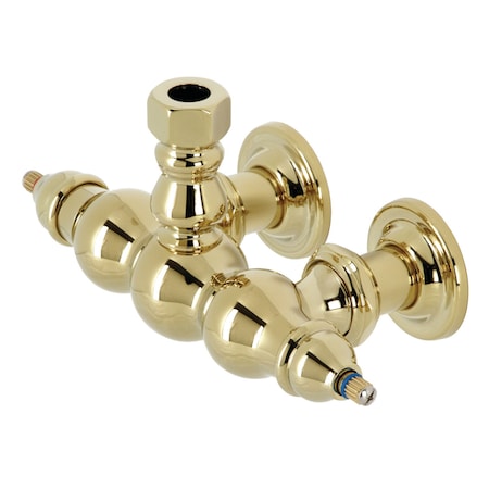 Kingston Brass ABT770-2 3-3/8 inch Wall Mount Faucet Body, Polished Brass ABT770-2